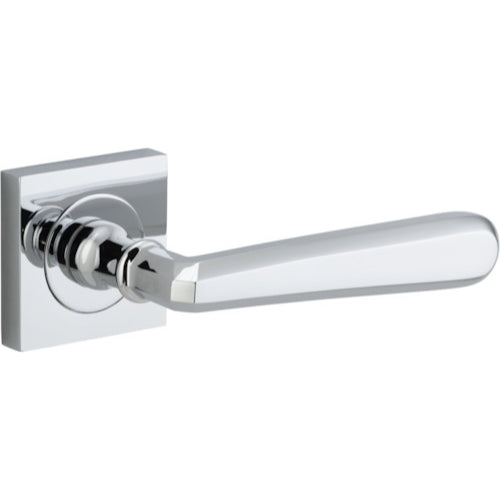 Door Lever Copenhagen Square Rose Polished Chrome H52xW52xP61mm

(Latch/Lock Sold Separately) in Polished Chrome