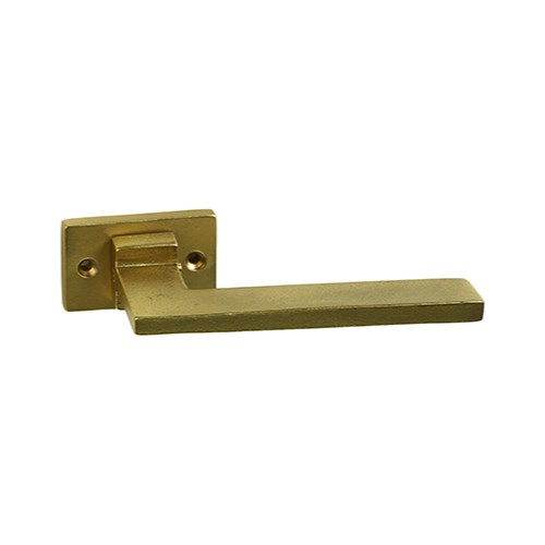 EVOKE - LEVER HANDLE / AGED GOLD / SPRING LOADED in Aged Gold