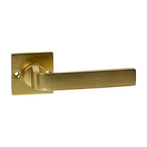 LIV-LEVER HANDLE / AGED GOLD / SPRING LOADED in Aged Gold