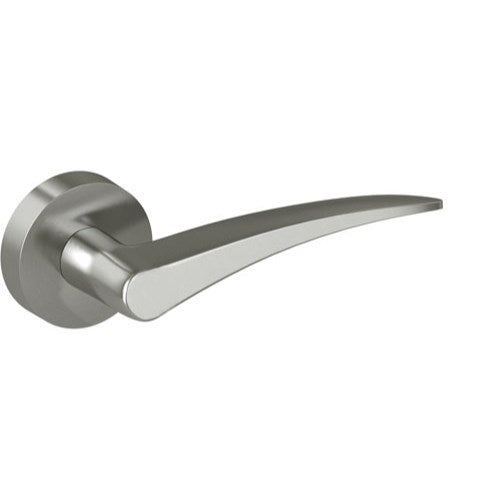 VingCard Signature Wing Lever on Rose (Pair) in Satin Chrome