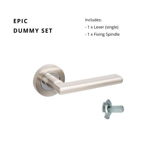 Epic Dummy - Non Handed in Brushed Nickel / Chrome Plated