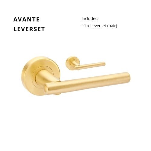 Avante Leverset Only in Satin Brass