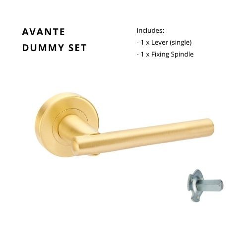 Avante Dummy Set - Left Hand in Satin Brass