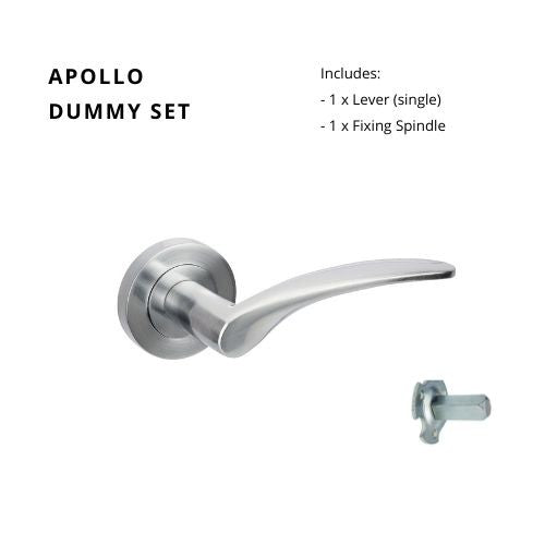 Apollo Dummy Set - Right Hand in Satin Chrome