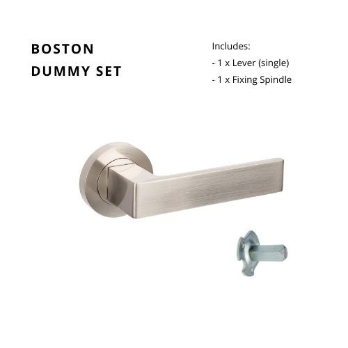 Boston Dummy Set - Non Handed in Brushed Nickel
