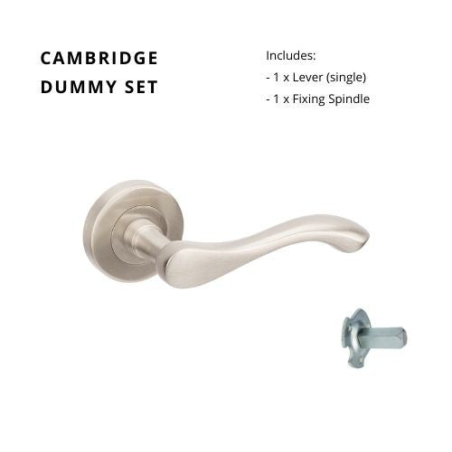 Cambridge Dummy Set - Left Hand in Brushed Nickel