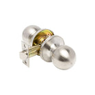 Zanda Cyclo knob with stainless steel finish, featuring a sleek round design and textured grip for easy turning.
