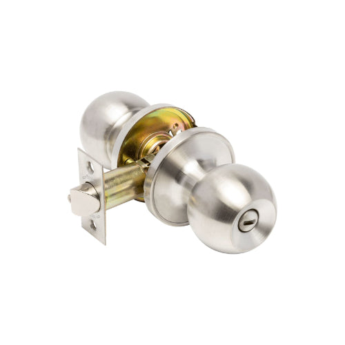 Zanda Cyclo Knob in stainless steel, showing smooth round shape and textured grip for bicycle control and handling.