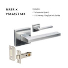 Matrix Passage Set, Includes 1131 Latch in Satin Chrome