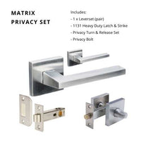 Matrix Privacy Set, Includes 1131 & 8101 Privacy Kit in Satin Chrome