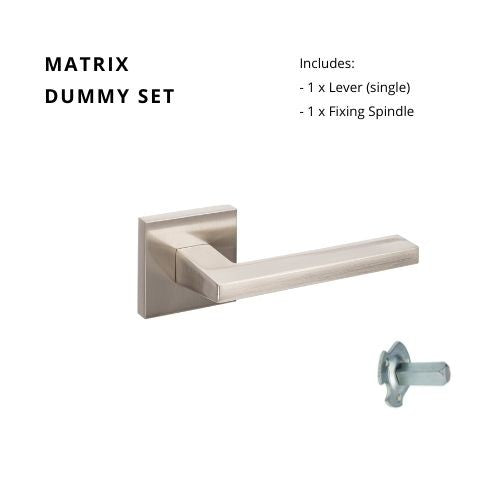 Matrix Dummy Set - Left Hand in Brushed Nickel