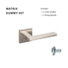 Matrix Dummy Set Right Hand in Brushed Nickel