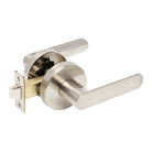 Zanda Sceptre Lever in polished brass finish, showcasing its sleek, modern design and sturdy construction for secure door operation.