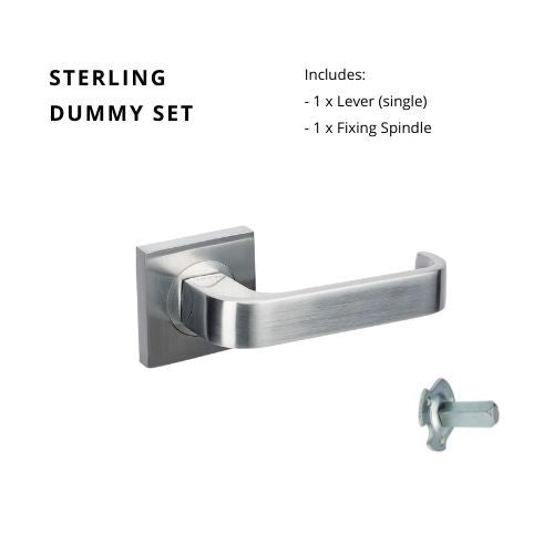 Sterling Dummy Set - Right Hand in Satin Chrome