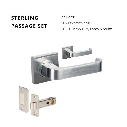 Sterling Passage Set in Satin Chrome
