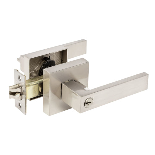 Trident Entrance Set in Brushed Nickel