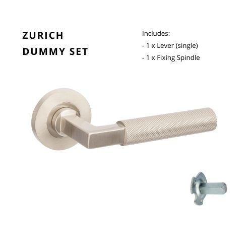 Zurich Dummy Set - Left Hand in Brushed Nickel
