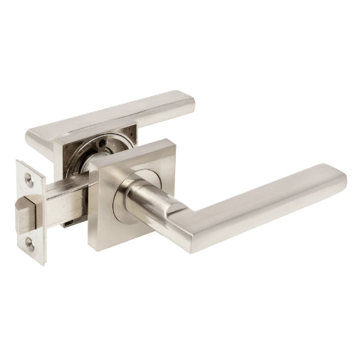 Apex Square Passage Set, Includes 1131 Latch in Brushed Nickel
