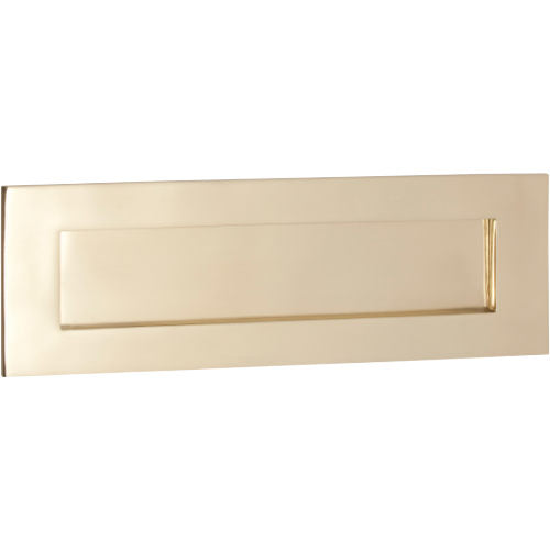 Letter Plate Polished Brass H100xW300mm in Polished Brass