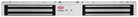 EMZ4 E/MAGNET 12/24VDC DOUBLE NON MONITORED in Satin Aluminium