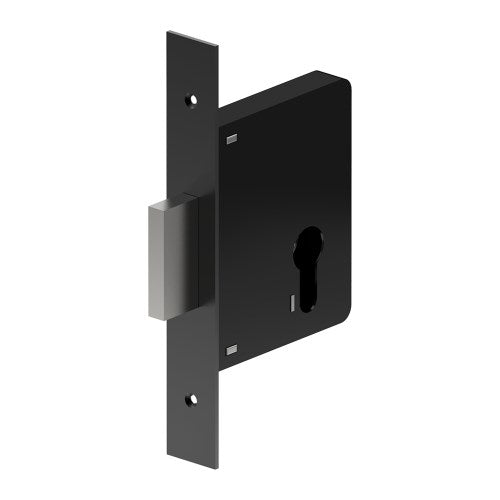 Euro Dead Lock - Black / 85mm, Backset 60mm in Black