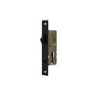 Narrow 30mm Backset Sliding Door Mortice Lock, Case Size 50mm in Black