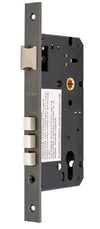 Mortice Lock, Euro Profile - 60mm backset, 86mm Case Size in Graphite Nickel