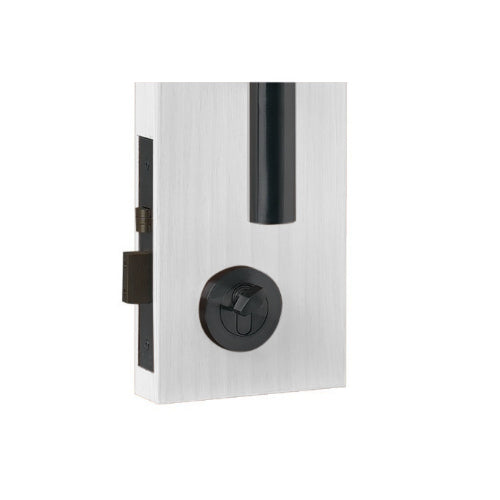 Black Square Roller Lock Kit, Includes 1140, 8102 & 1147 (70mm Key/Key) in Black