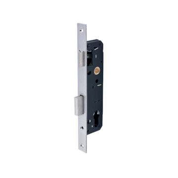 Mortice Lock, Euro Profile - 30mm backset in Satin Stainless