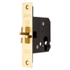 Sliding Door Mortice Lock - Claw Type in Satin Brass