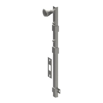 Panic Bolt, Concealed Fix, 300mm including Floor Plates and Screws in Satin Stainless