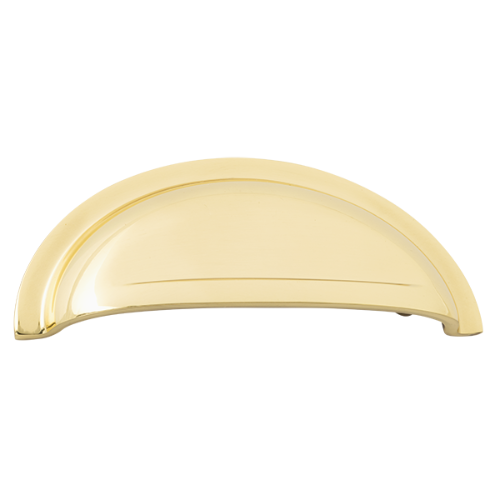 Drawer Pull Sarlat Polished Brass H38xL96mm CTC64mm in Polished Brass