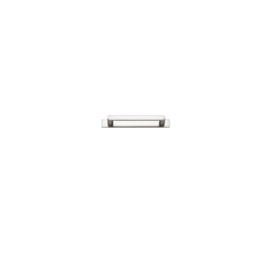 Cabinet Pull Osaka Satin Nickel L143xW15xP33mm BD15mm CTC128mm With Backplate W173xH24mm T3mm in Satin Nickel