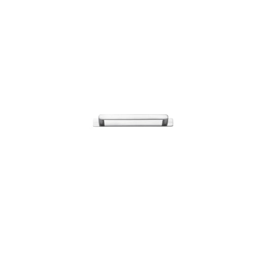 Cabinet Pull Osaka Brushed Chrome L175xW15xP33mm BD15mm CTC160mm With Backplate W205xH24mm T3mm in Brushed Chrome