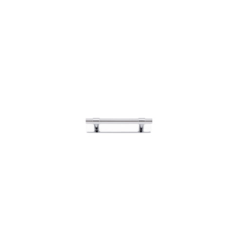 Cabinet Pull Helsinki Polished Chrome L141xP39mm BD11mm CTC96mm With Backplate W141xH24mm T3mm in Polished Chrome