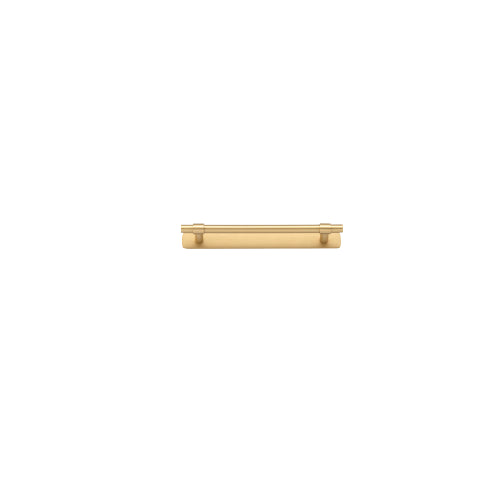Cabinet Pull Helsinki Brushed Brass L205xP39mm BD11mm CTC160mm With Backplate W205xH24mm T3mm in Brushed Brass