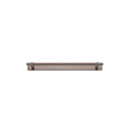 Cabinet Pull Helsinki Signature Brass L301xP39mm BD11mm CTC256mm With Backplate W301xH24mm T3mm in Signature Brass