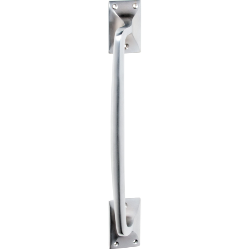 Pull Handle Classic Offset Satin Chrome H305xW42xP60mm in Satin Chrome