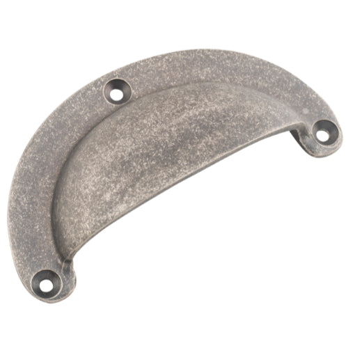 Drawer Pull Classic Large Rumbled Nickel L100xH40mm in Rumbled Nickel