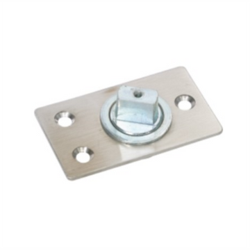 Floor Mount Free Swinging Pivot - Spindle Bearing (90x50mm) in Satin Stainless