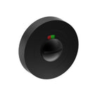 Indicating Emergency Release on Ø52mm Rose. 4.5mm x 4.5mm Square Spindle. in Black