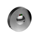 Indicating Emergency Release on Ø52mm Rose. 4.5mm x 4.5mm Square Spindle. in Polished Stainless Steel