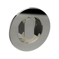 Round, Sliding Door, Flush Pull Handle with Privacy Turn (Single). Solid Stainless Steel. 65mm dia (face) 54mm dia (rear). Invisible Fix (no screw holes) in Polished Stainless