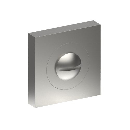 Emergency Release on Square 52mm x 52mm Rose. (Two Part, Concealed Fix.) 4.5mm x 4.5mm Square Spindle. in Satin Stainless