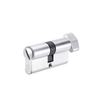 Euro Privacy Turn & Release, 65mm Length in Brushed Nickel