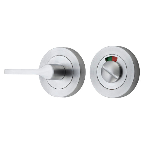 Privacy Turn Accessibility With Indicator Round Brushed Chrome D52xP31mm in Brushed Chrome