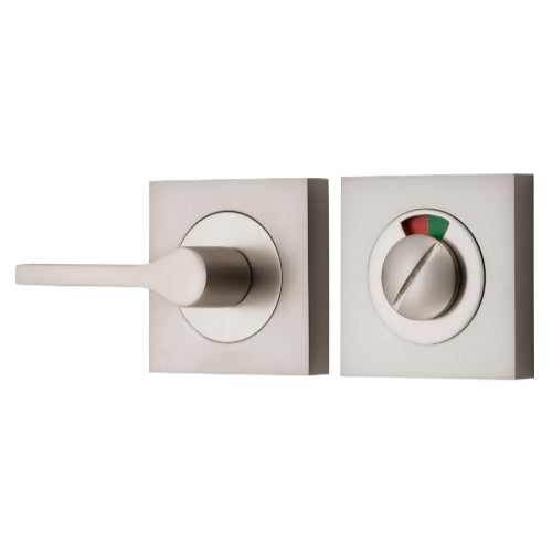 Privacy Turn Accessibility With Indicator Square Satin Nickel H52xW52xP31mm in Satin Nickel
