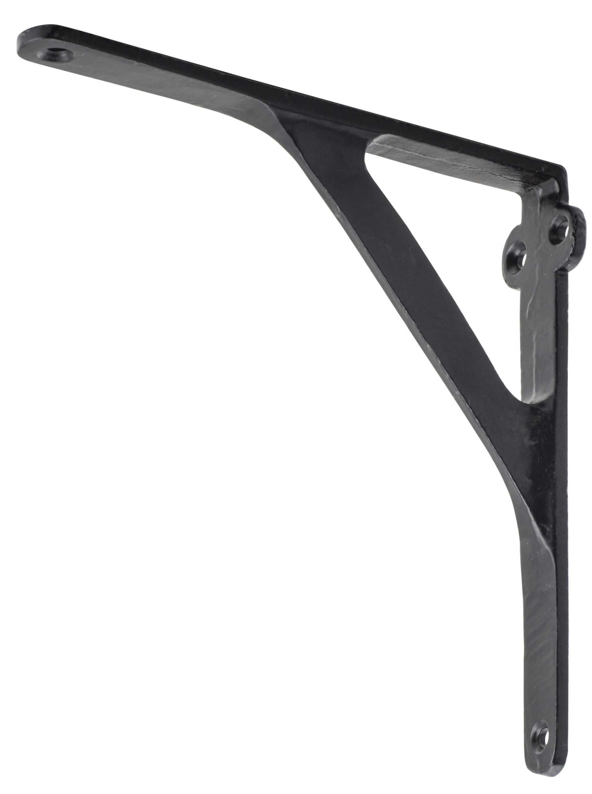 Shelf Bracket Iron Small Matt Black H130xP130mm in Matt Black