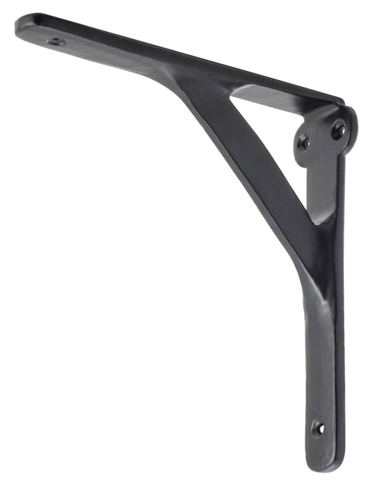 Shelf Bracket Iron Medium Matt Black H150xP150mm in Matt Black