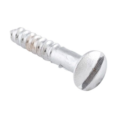 Screw Domed Head Packet 50 Chrome Plated L19 5 Gauge in Chrome Plated